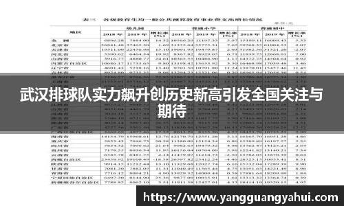 武汉排球队实力飙升创历史新高引发全国关注与期待